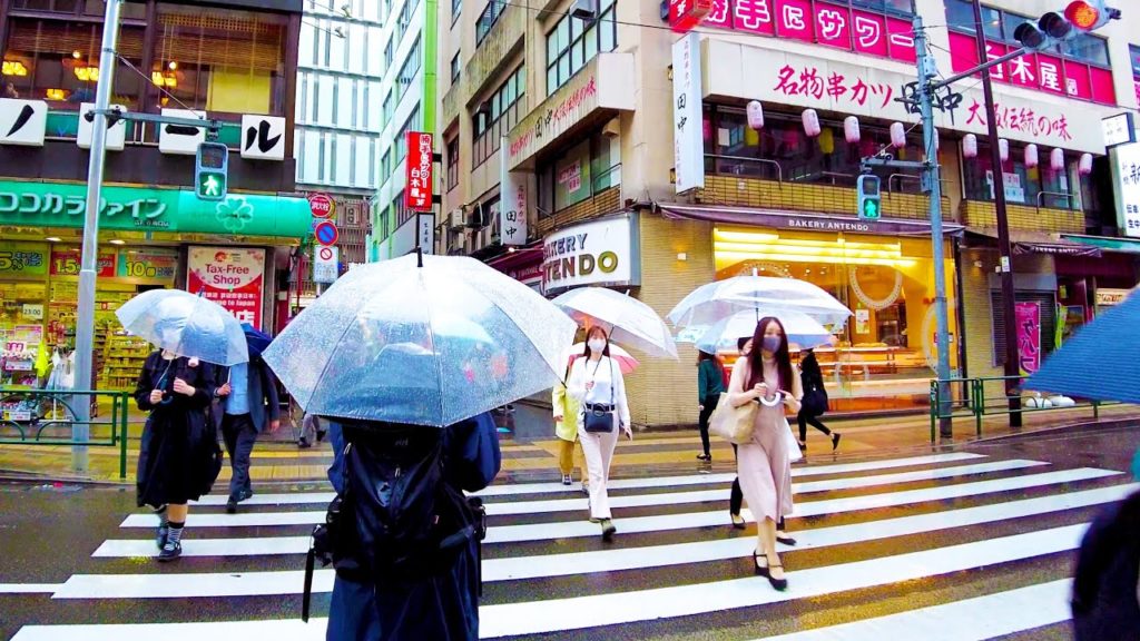 [Kichijoji Walk in Tokyo] Fashionable rainwalk ♪ (4K ASMR non-stop 1 hour 03 minutes)