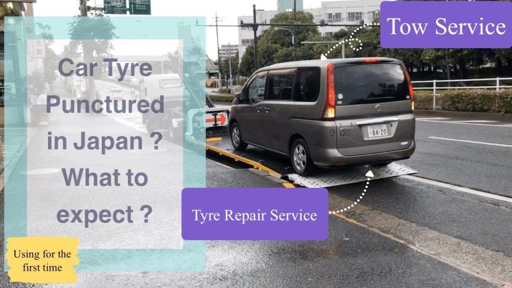 VLog - Tyre Puncture in Japan - Tow Service & Repair Process