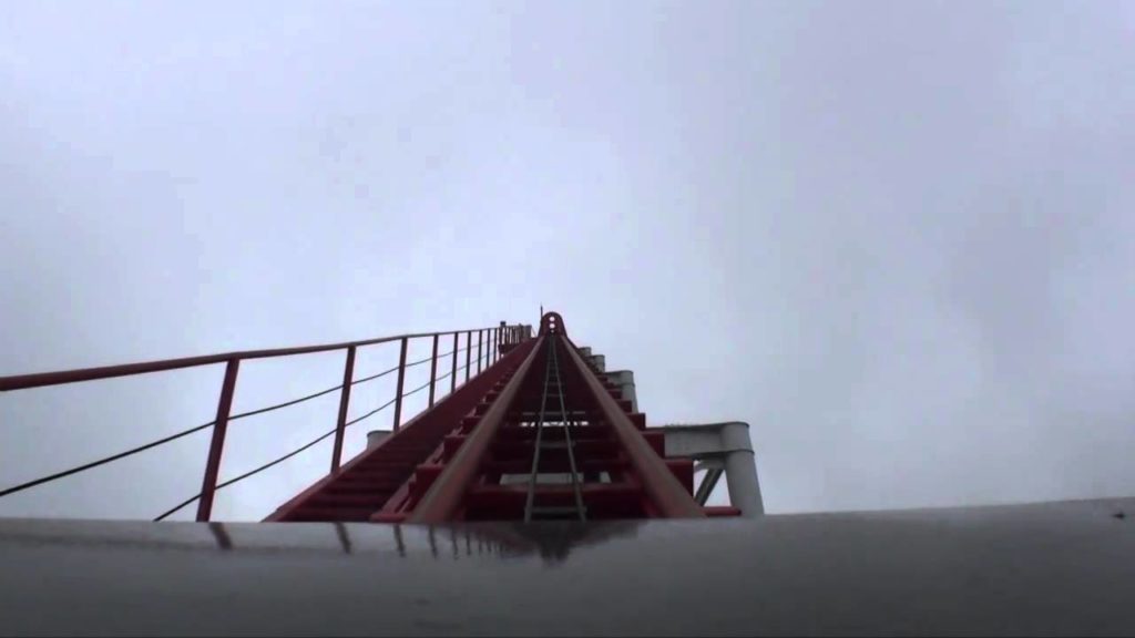 Loop the Loop Shuttle Looping Roller Coaster Front Seat POV Onride Sendai Highland Japan Loop the Loop Shuttle Looping Roller Coaster Front Seat POV Onride Sendai Highland Japan