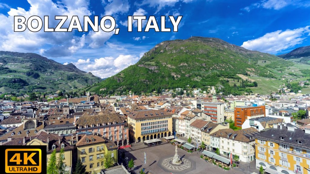 [4K] Walking tour in Bolzano (Bozen) - Trentino Alto Adige, Italy