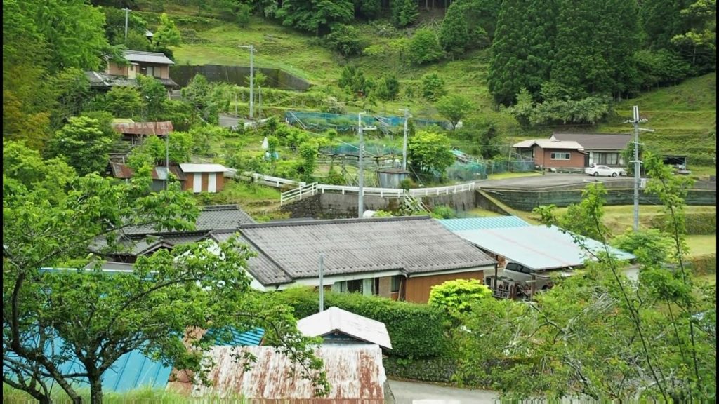 山深い十津川村の内野集落【限界集落の風景】（十津川村）Totsukawa Village Uchino, Nara, Japanese Village