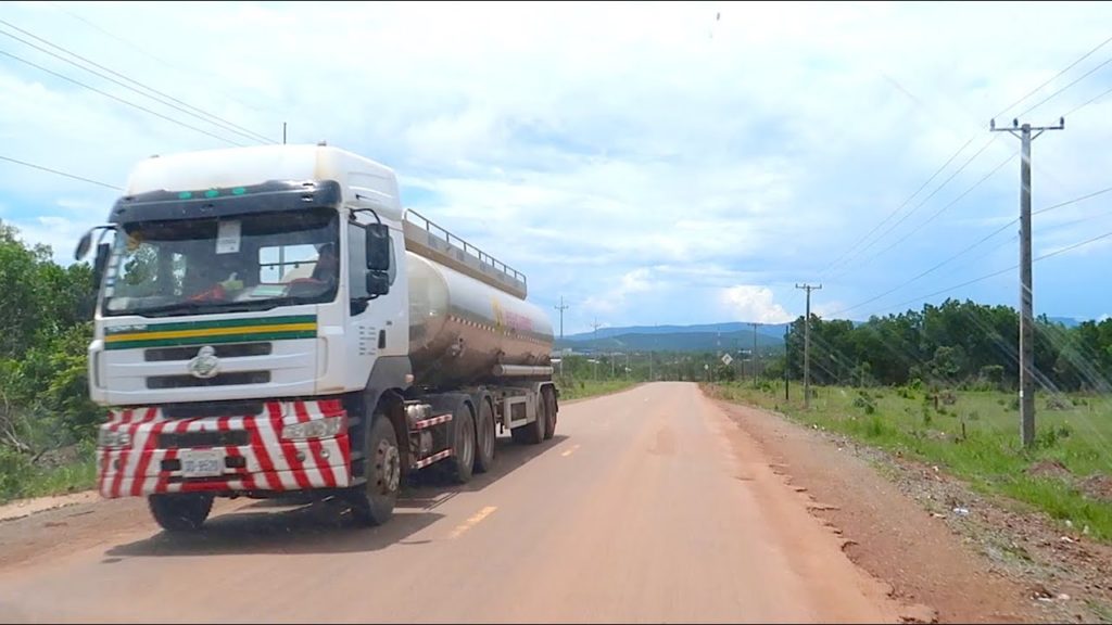 On the way from Tep Vong Road to PM Hun Sen Keo Phos Road