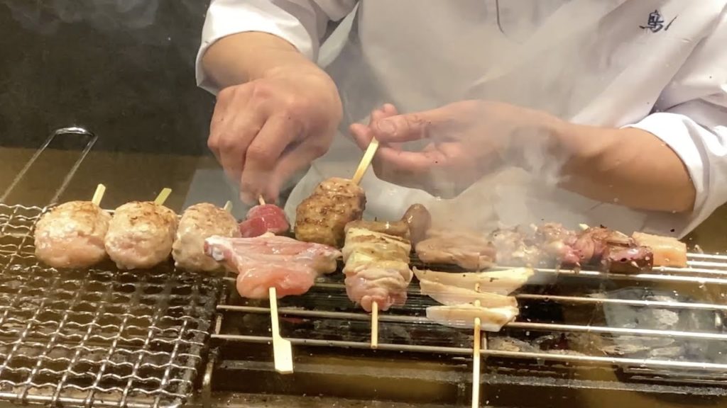 Charcoal grill chicken in Osaka - 炭火焼 鳥清 - 大阪