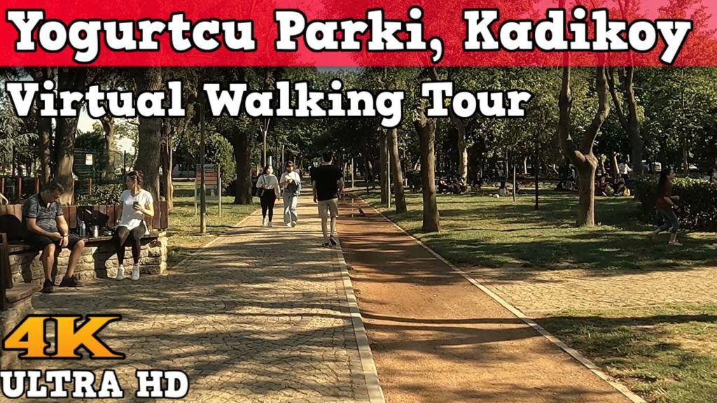 YOGURTCU PARKI KADIKOY WALKING TOUR ( Istanbul 4K video )