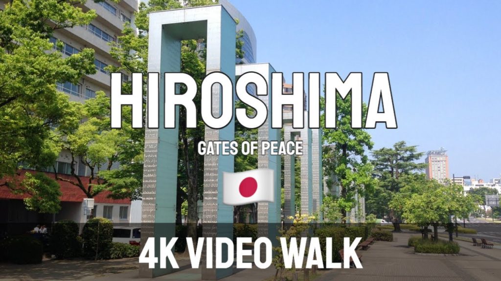Japan  Virtual Tour -  Walk in Hiroshima - 4K walk