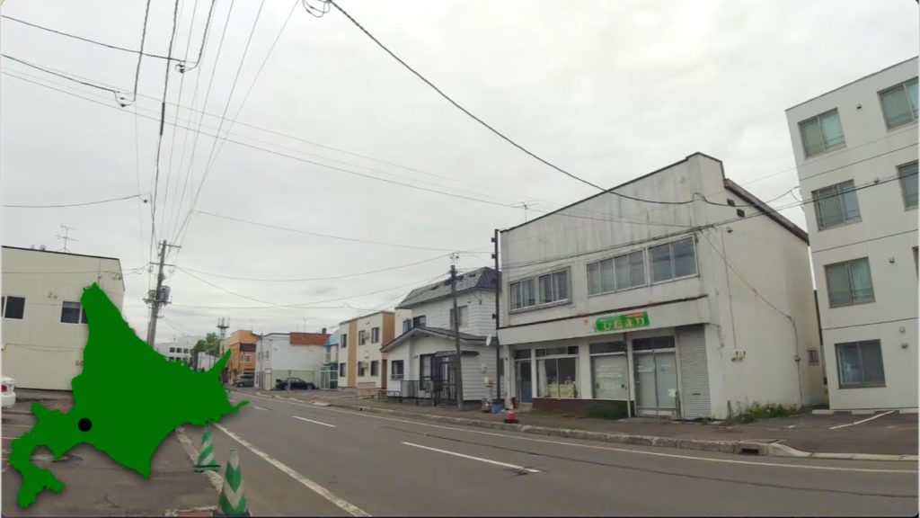 4K Walk Japan - ENIWA SUEHIRO SHOPPING STREET 恵庭市の末広商店街を散歩 in Hokkaido 06/2021