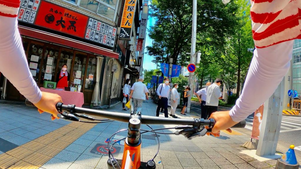 4K Japan Cycling Tour - Bike Ride in Nagoya City | Japanese Go To Lunch | Nagoya Summer 2021