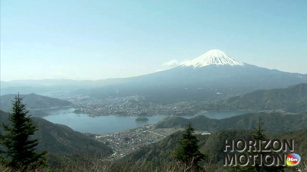 FULL HD 1080P 日本 富士山 Mt.Fuji , Shindou touge , Japan 山頂 積雪 山 湖 aq0000552