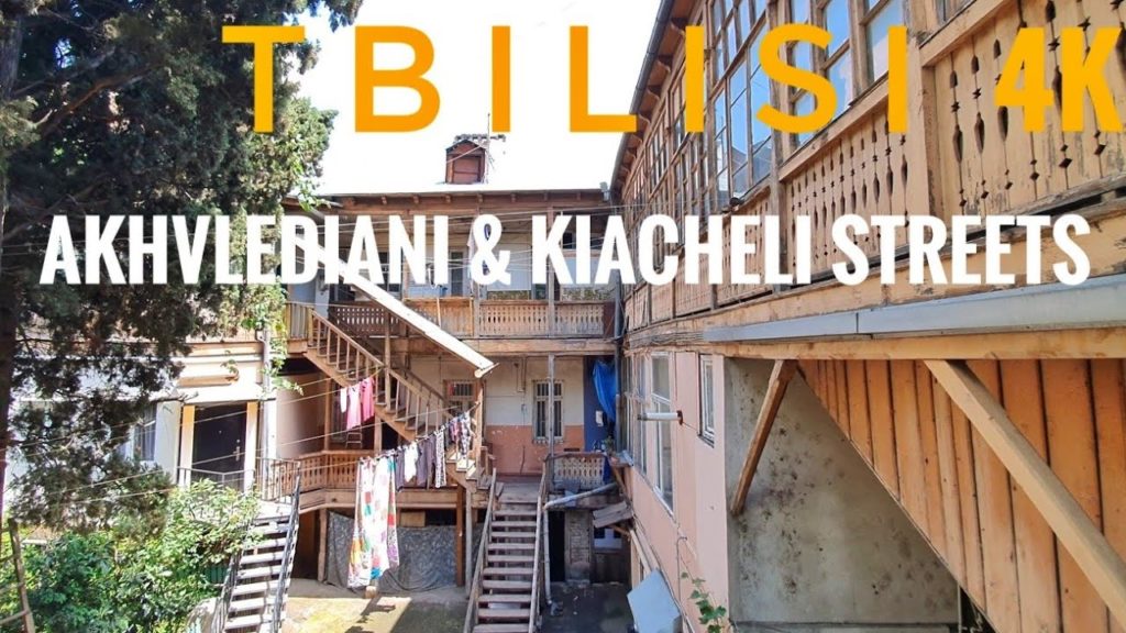 【4K】Walking in Georgia, Tbilisi / Akhvlediani & Kiacheli Streets