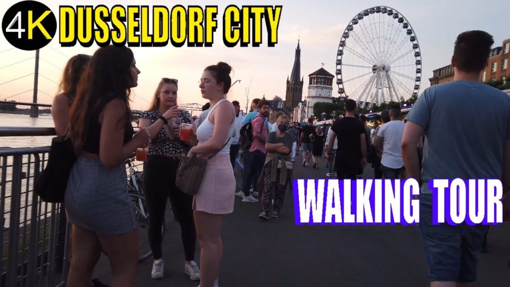 🌎[4K] Düsseldorf | OLD TOWN [ALTSTADT] Walking Tour - Travel in Germany | 2021| Part-3