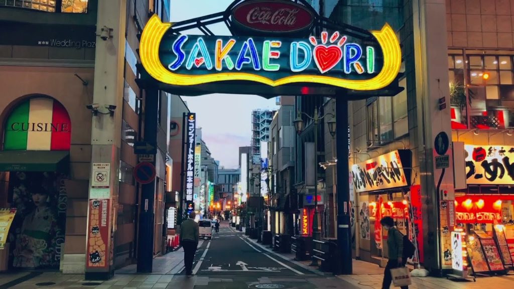 [DOWNTOWN  KUMAMOTO] Shimotori Kumamoto in Japan walk .Night Walk in Downtown Kumamoto,.