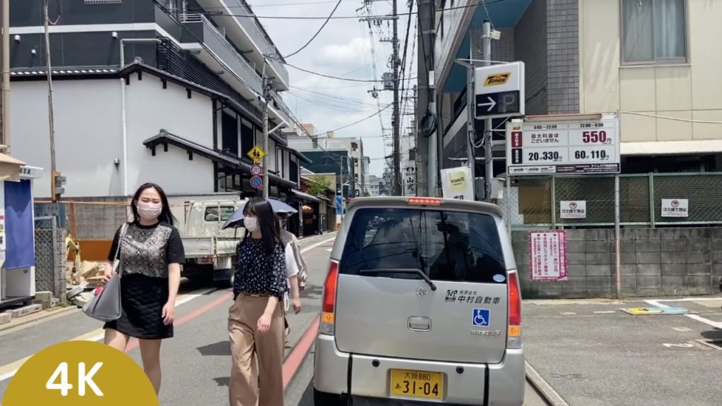 4K walk [Kyoto walking] Travel east on Rokkaku from Karasuma to Kawaramachi hdr 60fps video Japan