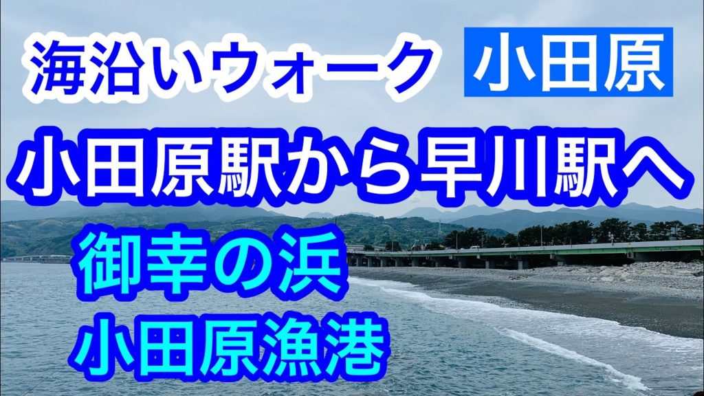 【小田原】小田原駅から早川駅へ海沿いウォーク / 御幸の浜・小田原さかなセンター・小田原漁港 / Seaside Trip in Japan ,Kanagawa, Odawara