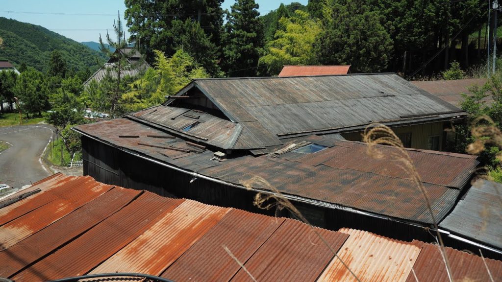 山深くにある下湯川集落【山奥・限界集落の風景】（高野町）Koya Town Shimoyukawa, Wakayama Japan