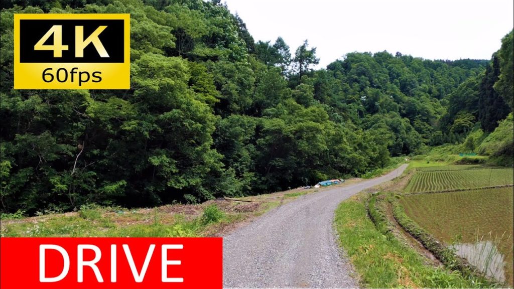 【車載動画/Driver's view】廃村に通じる谷間のダート市道：飯山市道2-351号線ほか/Driving in Japan: Madarao - Iiyama Sta.,Nagano [4K]