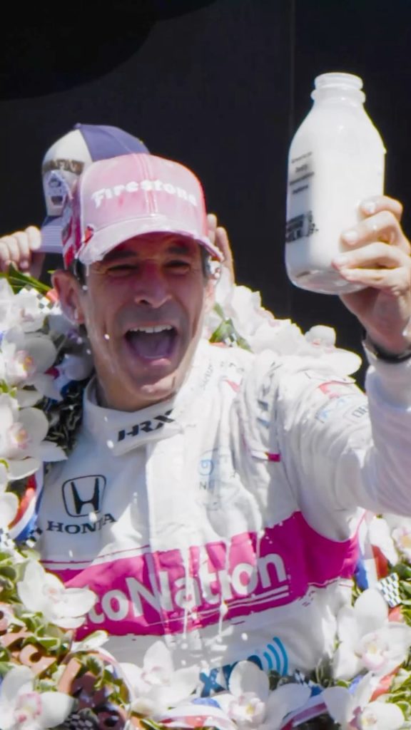 The sweet taste of victory  #Indy500 #PoweredByHonda...