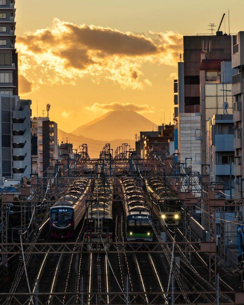 Trains are like the veins of a city 
: @yu6101_photo
-----⁣⠀
Tokyo, #Japan
.⁣⠀
....