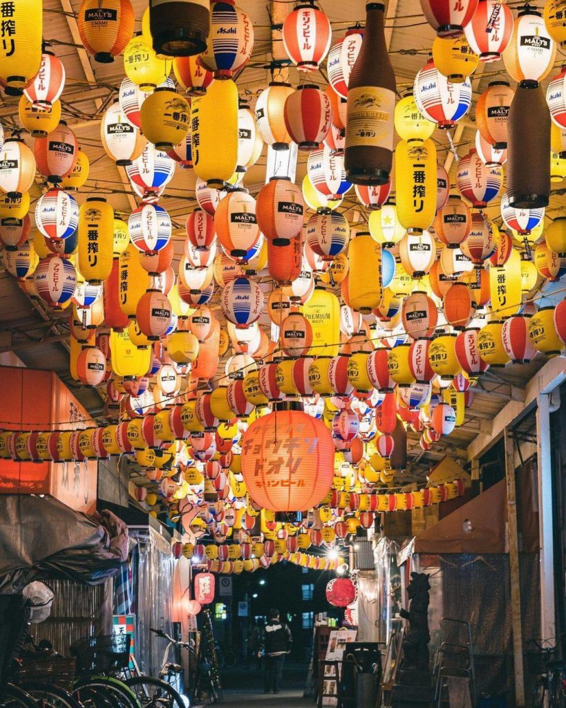 Japan Travel: Lanterns upon lanterns! You can find this colorful scene along Chochin-dori in … Lanterns upon lanterns! You can find this colorful scene along Chochin-dori in ...