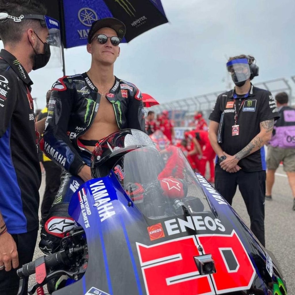 @fabioquartararo20 is smiling on the front row of the grid  

But will it stay d...
