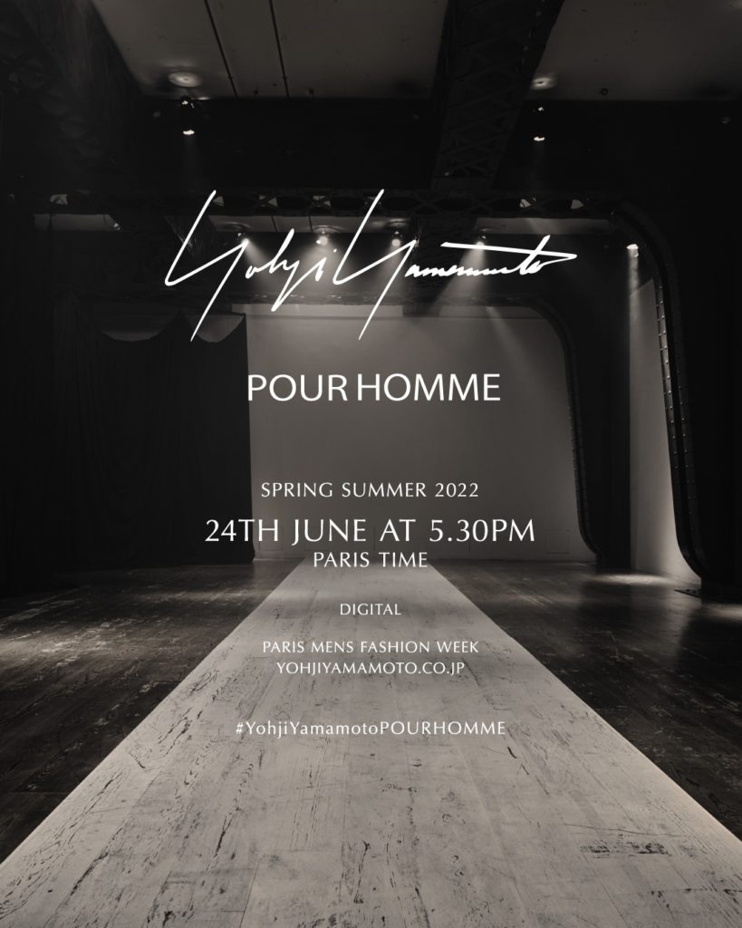 Save the date, this Thursday 5.30pm Paris time. ⁠
⁠
Yohji Yamamoto POUR HOMME⁠
S...