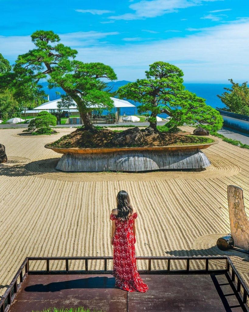 What a tree-rific view! Shizuoka's Akao Herb and Rose Garden is home to this inc...