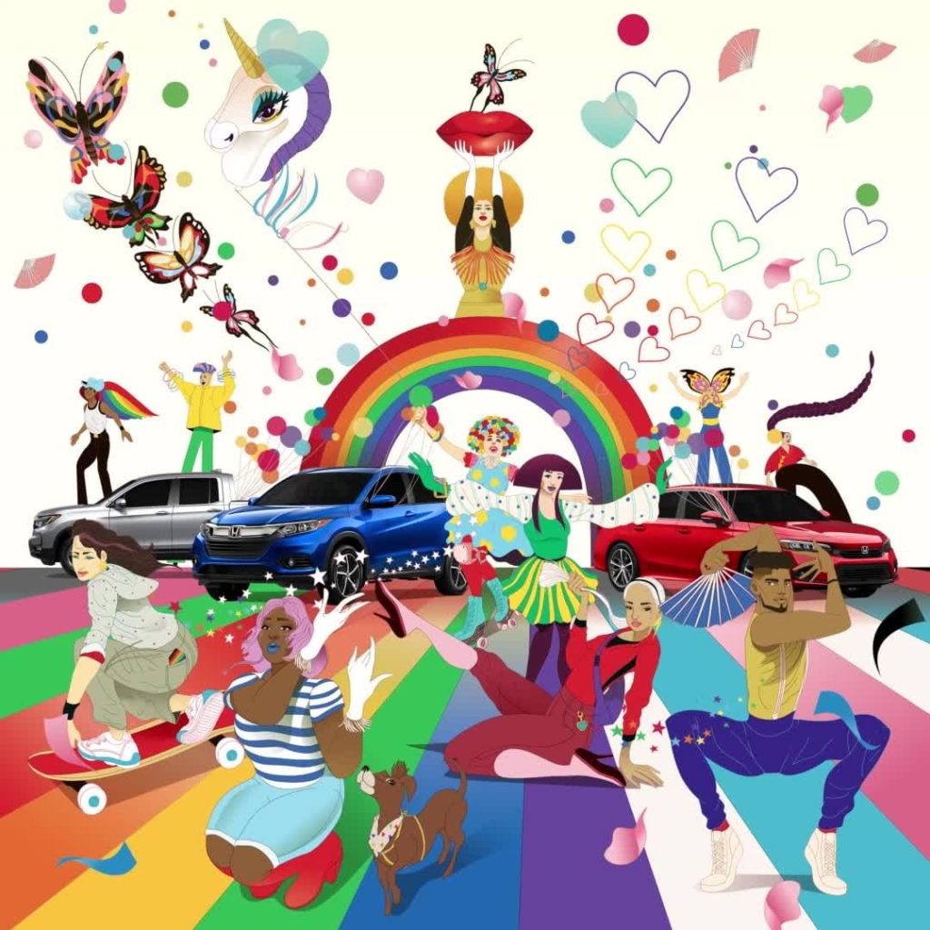 Illustrator @marcoschinart combines all of his favorite #Pride parade moments in...