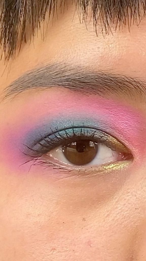 Celebrating Pride with @meghannguy and the new POP PowderGel Eyeshadow. #Shiseid...