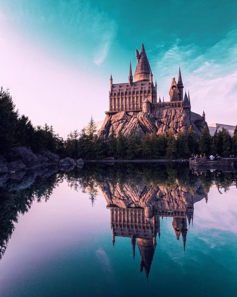 It's not a Japanese castle, but it is a castle located in Japan!  Hogwarts Castl...