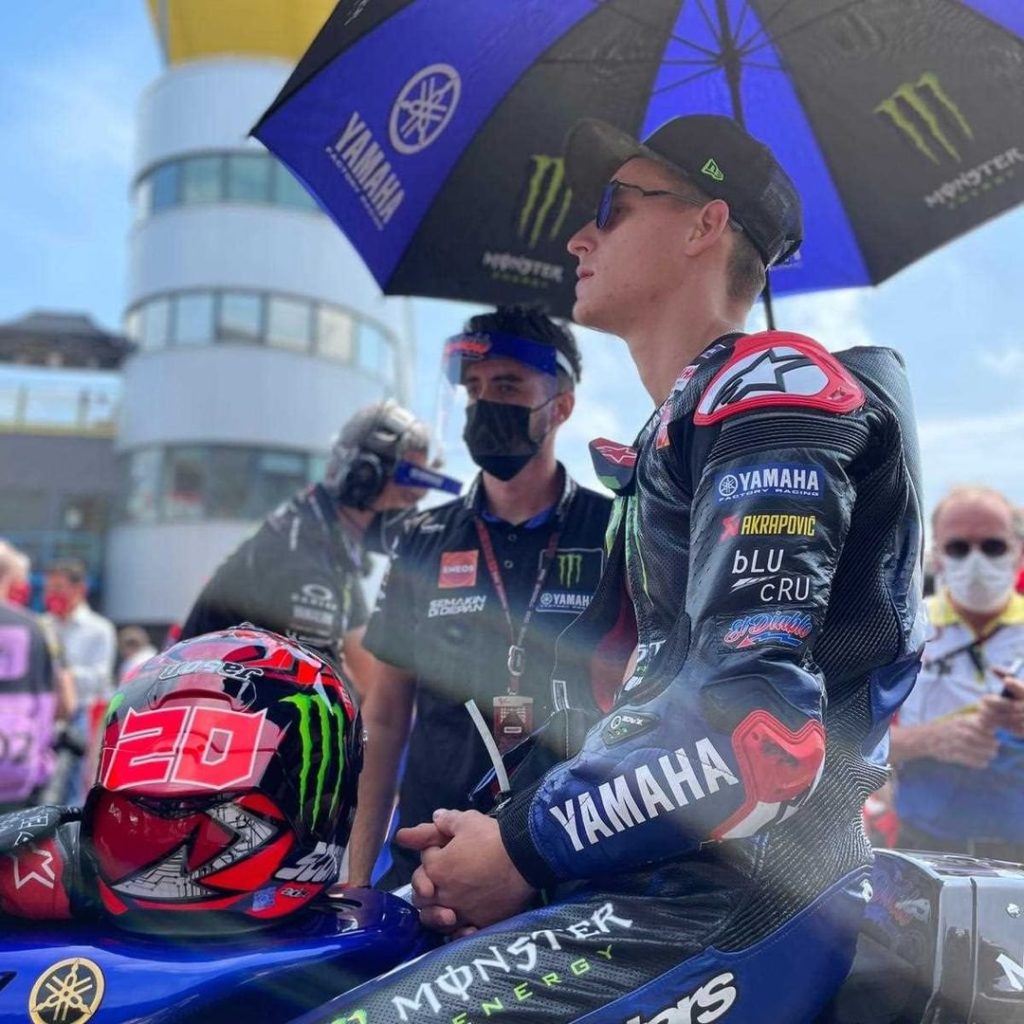 Front row start number 8 for @fabioquartararo20 out of 9 races so far this seaso...
