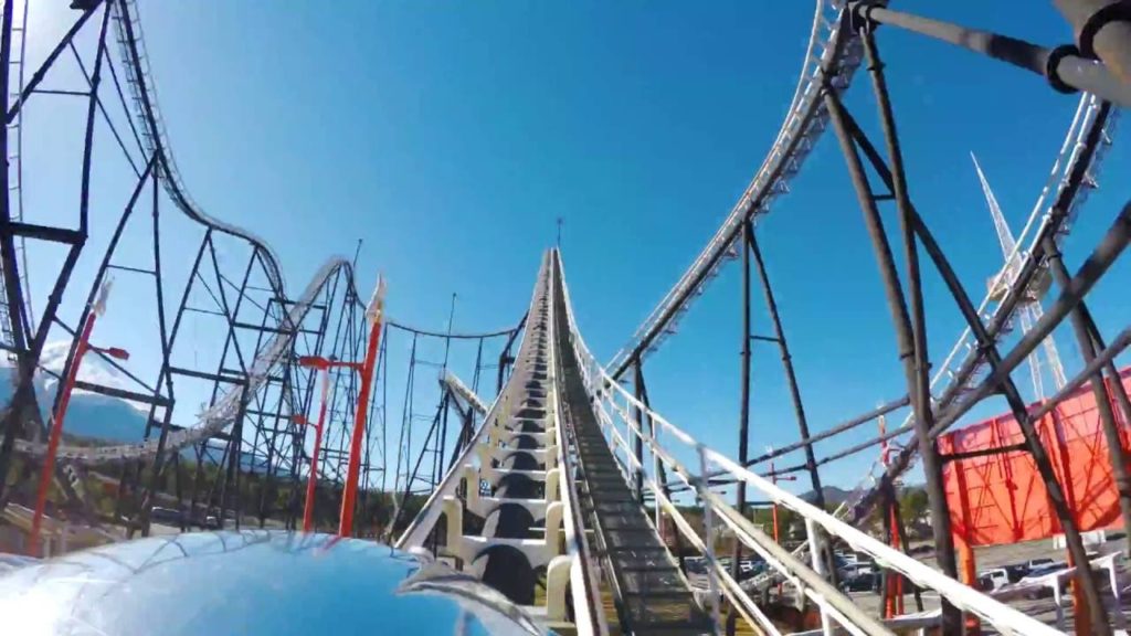 Fujiyama POV - 4K - Fuji-Q Highlands, Japan