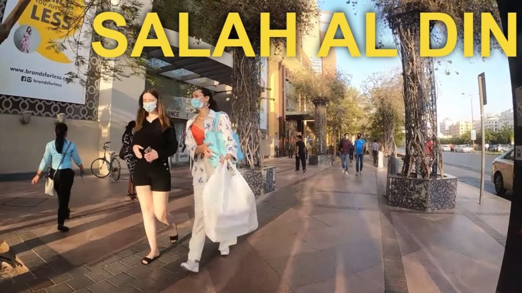 Union Metro Station Dubai to Salah Al Din Metro Station Walking Tour (June 27, 2021)