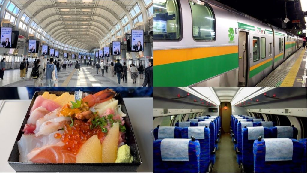 A little luxurious train commute A little luxurious train commute