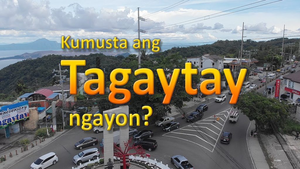 Flying Over Tagaytay City l Taal Volcano View Aerial Tour 4K Quality