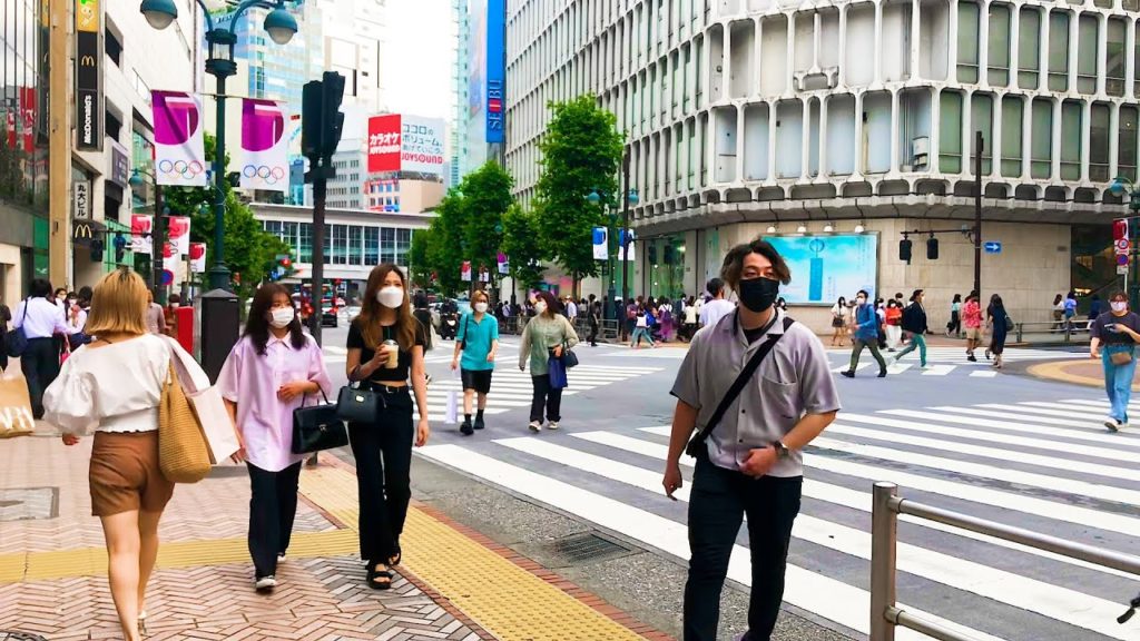 Japan Tokyo Fashion City Traveling Tour | Japanese girls | walking around SHIBUYA shopping mall 2021