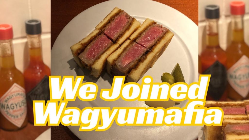 WE EAT A $100 WAGYUMAFIA SANDWICH IN TOKYO JAPAN #SHORTS