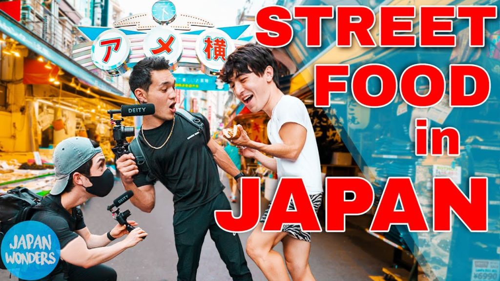 JAPANESE STREET FOOD TOUR of AMEYOKO in TOKYO JAPAN! Seafood + yakitori + Ice cream