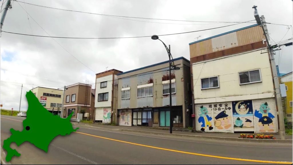 4K Walk Japan - TSUKIGATA SHOPPING STREET 月形町の商店街を散歩 in Hokkaido 06/2021