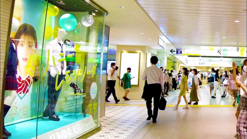 [Shinjuku Walk in Tokyo] Honey Lemon Soda ♪ (4K ASMR non-stop 1 hour 07 minutes)