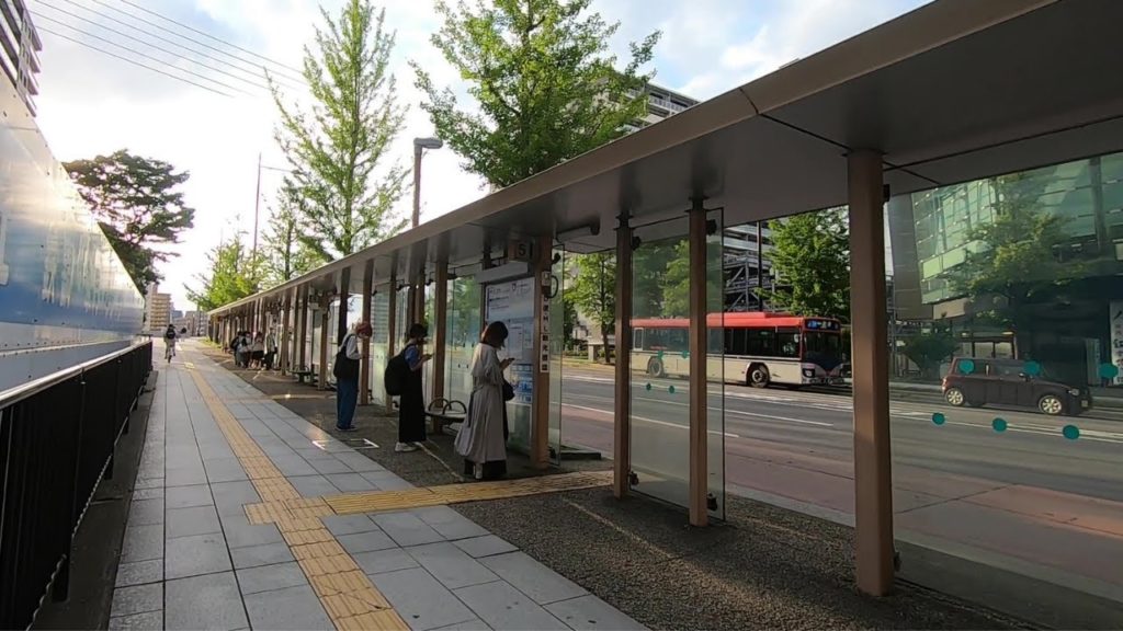 [Japan Walk]Niigata Walking Niigata City 万代バス停