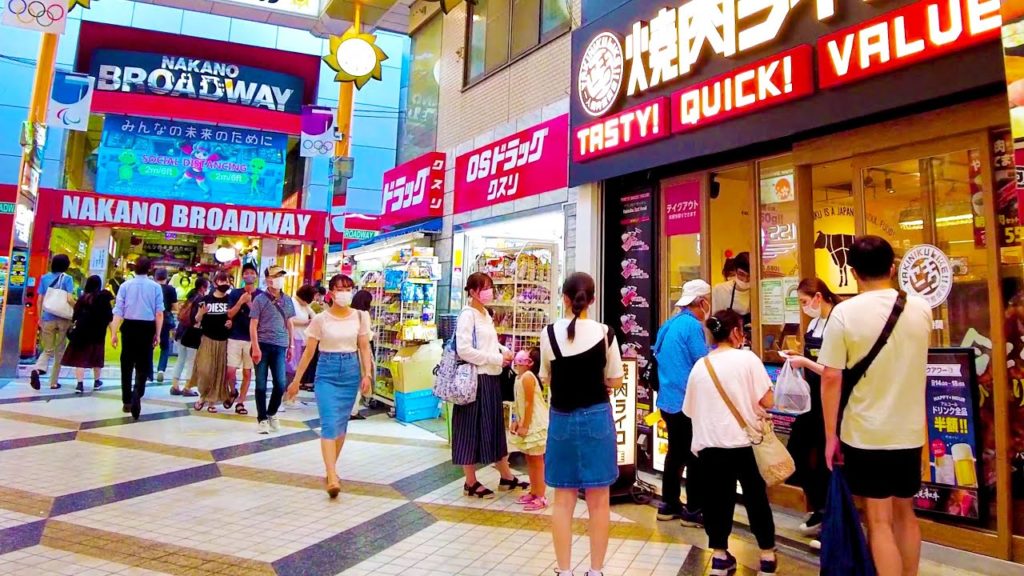 [Nakano Walk in Tokyo] Colorful Road ♪ (4K ASMR non-stop 1 hour 03 minutes)