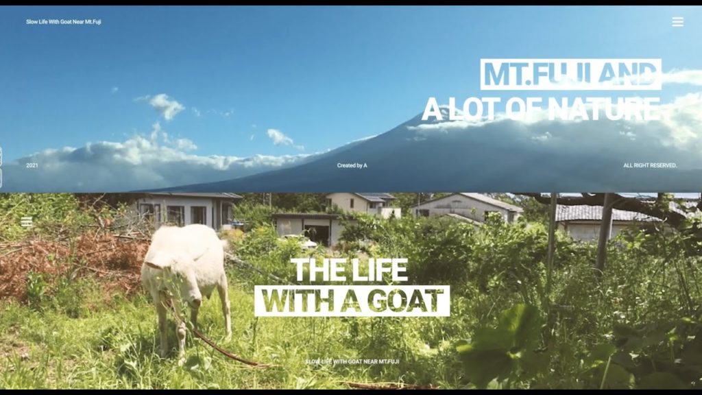 Slow Life Nearby Mt.Fuji With a Goat.  - Introduction -