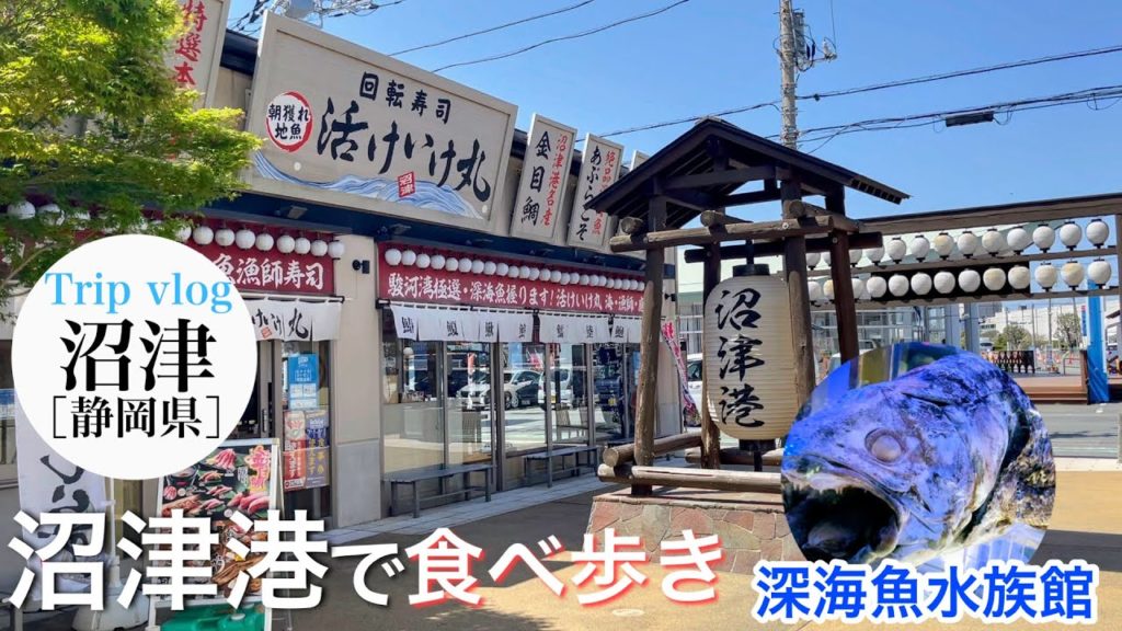 沼津港で食べ歩き / 港八十三番地 / 深海魚水族館 / 静岡  沼津 観光スポット / vlog