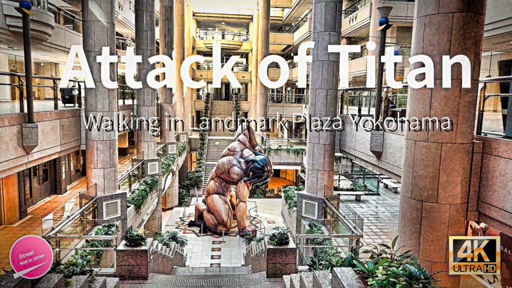 [4K]Walk on Landmark Plaza in Japan Anime Tour - I've been scouting Attack on Titan.