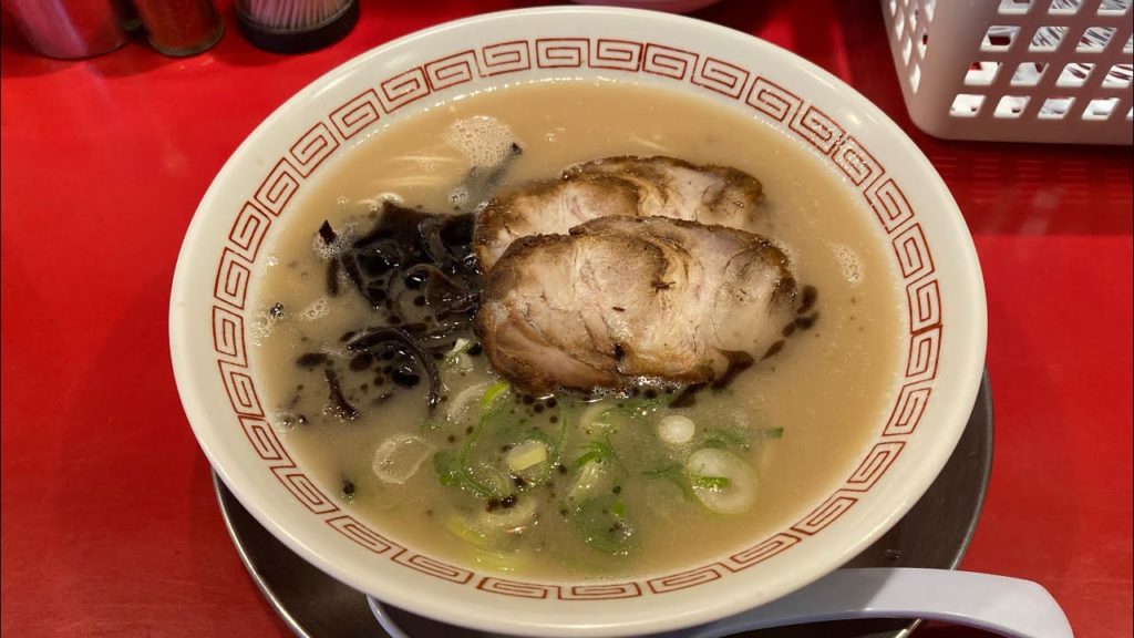 Burnt Garlic Oil Kumamoto Style Tonkotsu Ramen at Ramen Akagumi