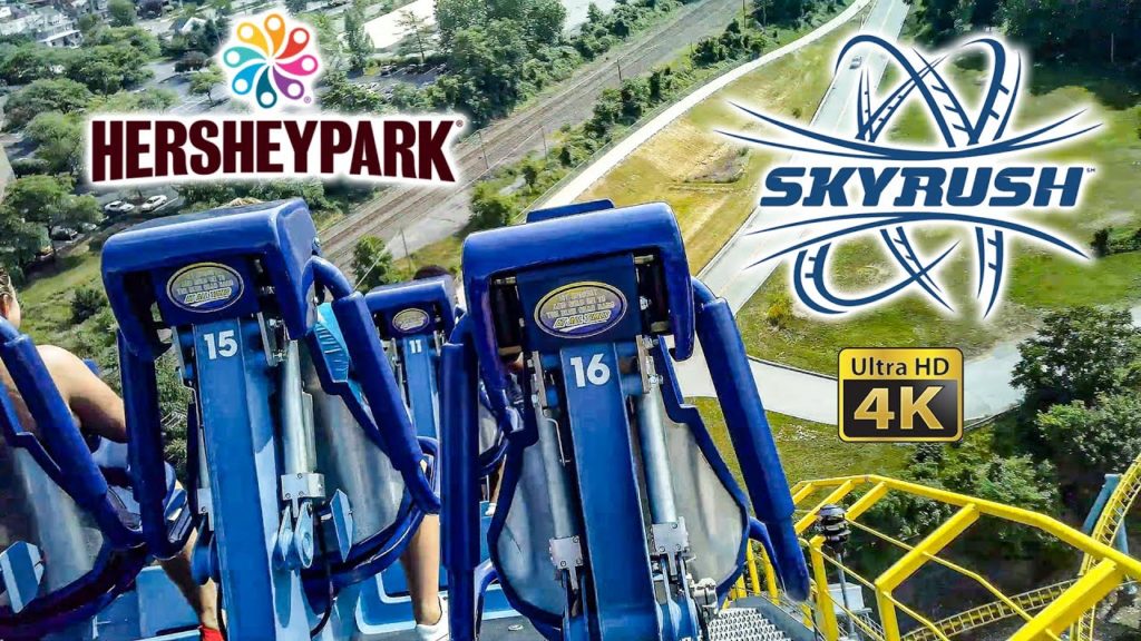 2021 Skyrush Roller Coaster On Ride Ultra HD 4K POV Hersheypark