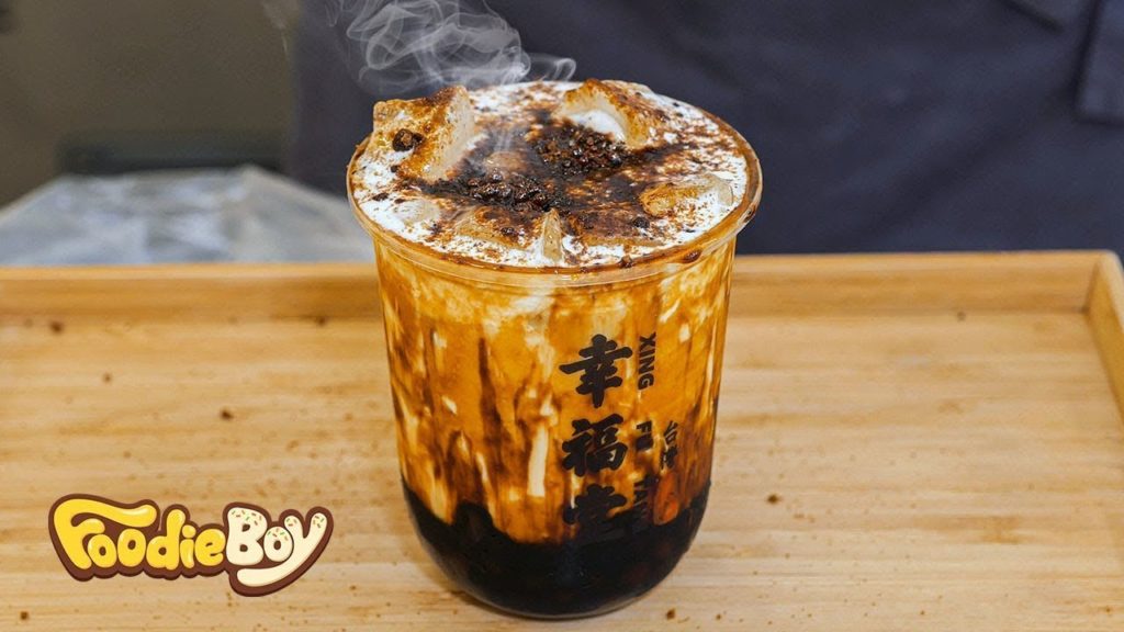 흑당 버블우유 / Brown Sugar Boba Milk - Korean Street Food / 대구 동성로 행복당
