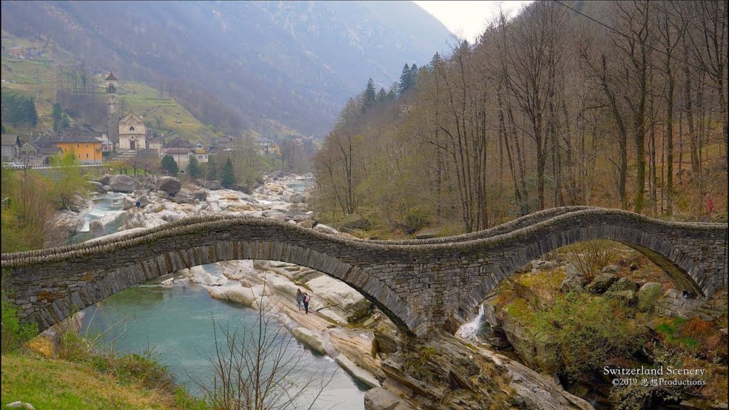 4K Valle Verzasca Lavertezzo Ticino SWITZERLAND アルプス山脈 川 谷 4K Valle Verzasca Lavertezzo Ticino SWITZERLAND アルプス山脈 川 谷