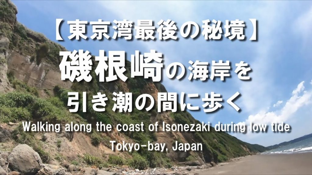 【東京湾最後の秘境】磯根崎の海岸を引き潮の間に歩く /  Walking along the coast of Isonezaki during low tide, Tokyo-bay, Japan