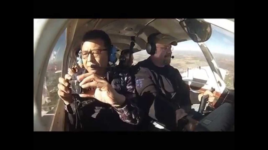 Flying with friends from Japan