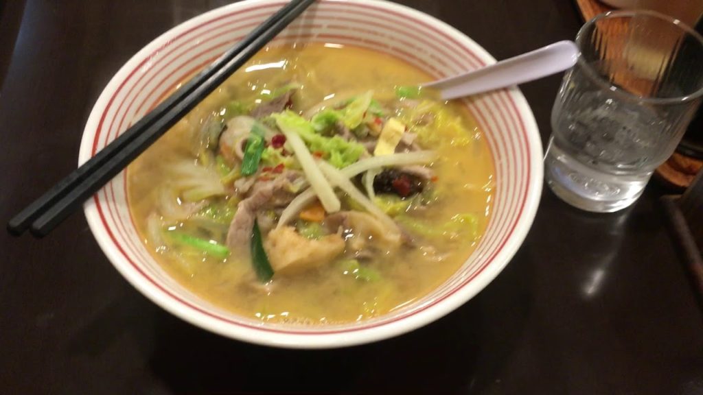 Dinner at local ramen house in Hakodate
